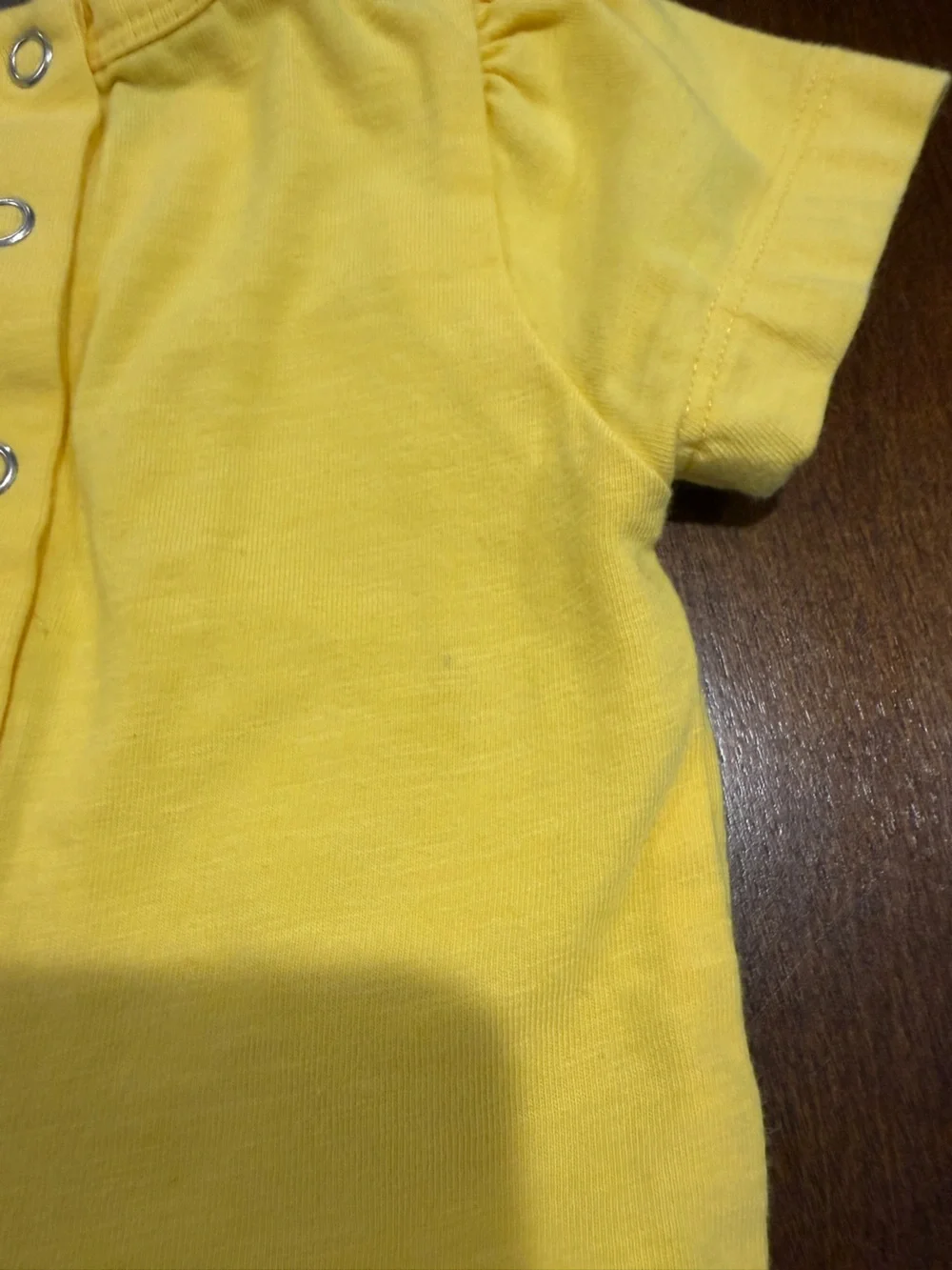 Kate Quinn Golden Yellow Short-Sleeve Baby Bodysuit